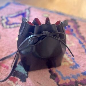Mansur Gavriel Black/red bucket bag